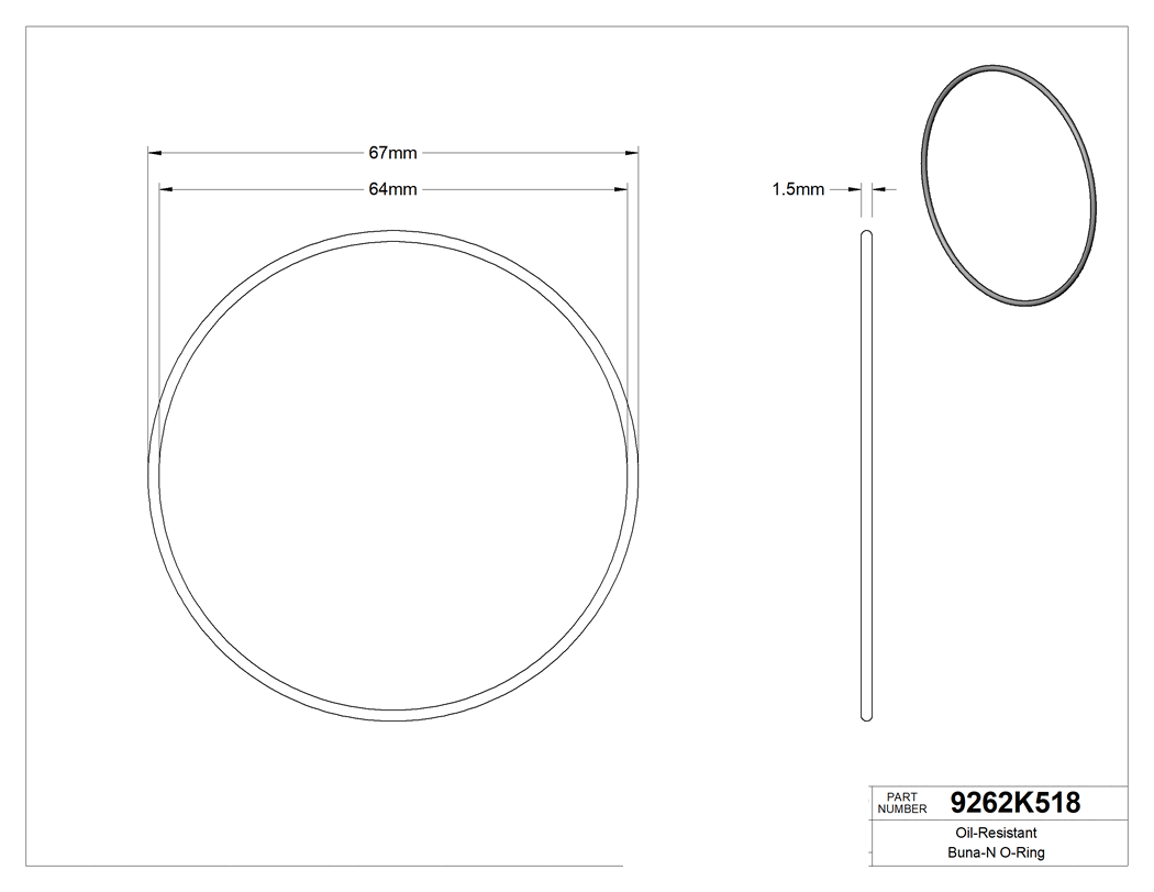 Technical drawing - 9262K518